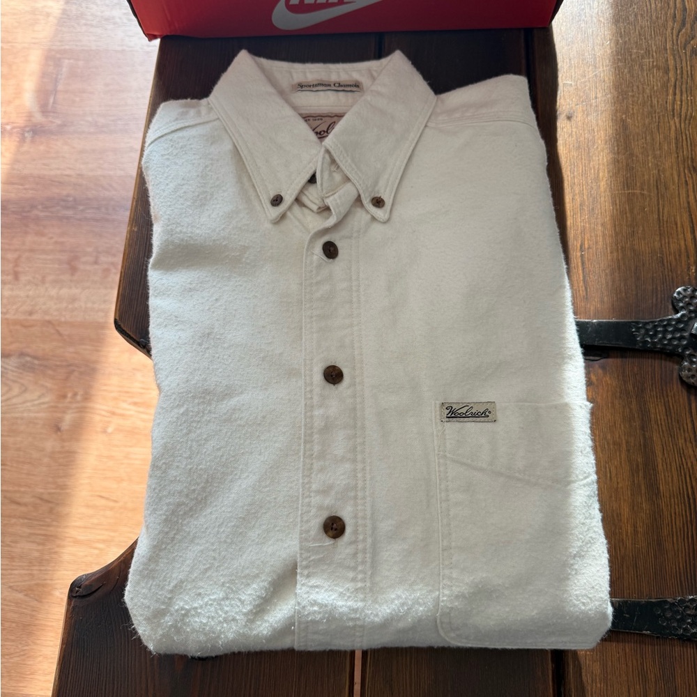 Woolrich off white Men Shirt